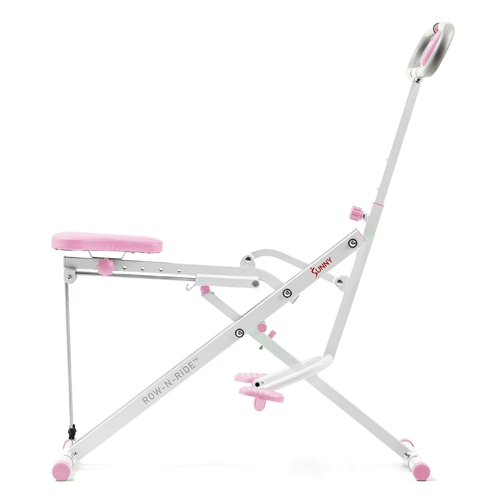 SMART Upright Row-N-Ride® Squat Assist Exerciser in Pink W Free Sunnyfit App via Bluetooth - P2100