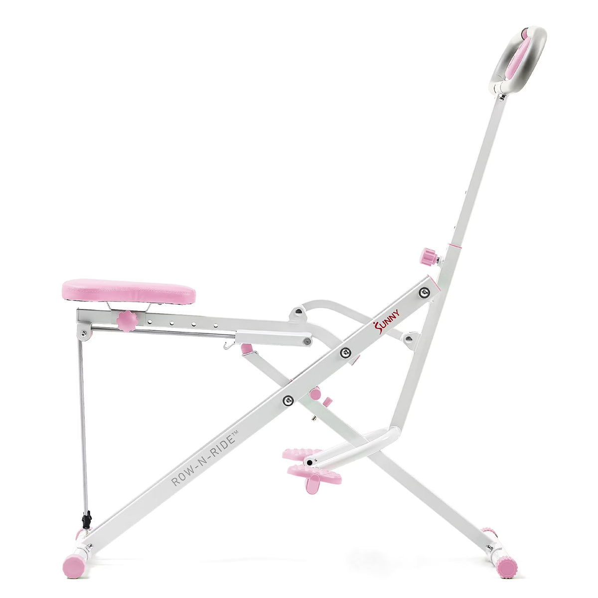SMART Upright Row-N-Ride® Squat Assist Exerciser in Pink W Free Sunnyfit App via Bluetooth - P2100